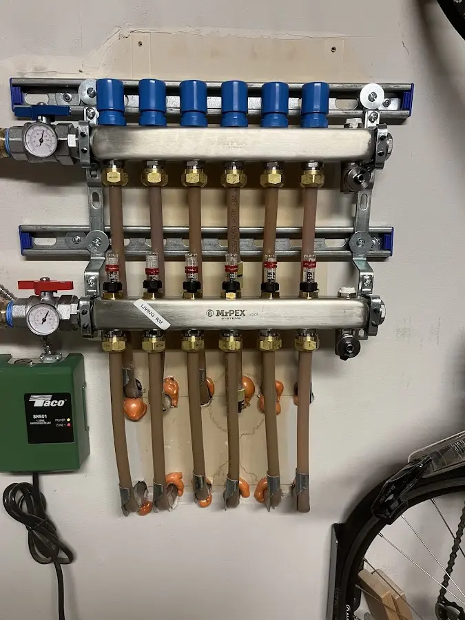 Plumber performing Leak Detection at a residential property in Aubrey